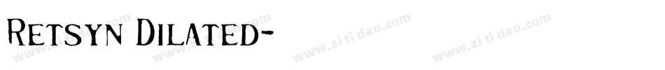 Retsyn Dilated字体转换